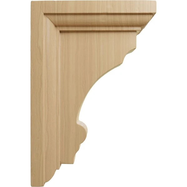 2 1/2"W X 4"D X 6"H Small Thompson Wood Bracket, Cherry 5 2 1/2"W X 4"D X 6"H Small Thompson Wood Bracket, Cherry - Image 3