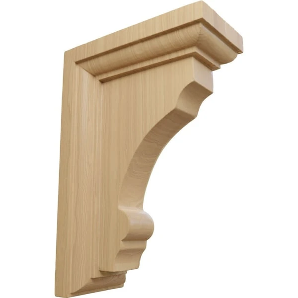 2 1/2"W X 4"D X 6"H Small Thompson Wood Bracket, Cherry 3 2 1/2"W X 4"D X 6"H Small Thompson Wood Bracket, Cherry