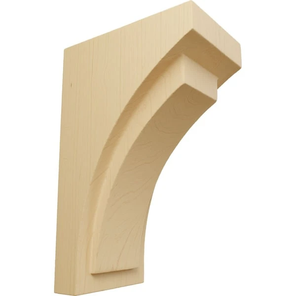 2 1/2"W X 3 3/4"D X 6"H Mini Felix Wood Corbel, Alder 3 2 1/2"W X 3 3/4"D X 6"H Mini Felix Wood Corbel, Alder