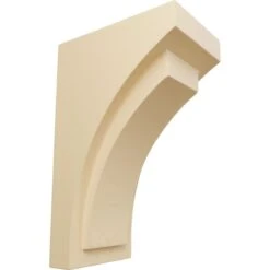 2 1/2"W X 3 3/4"D X 6"H Mini Felix Wood Corbel, Maple