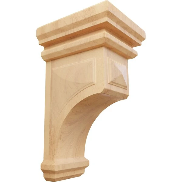 5"W X 5 3/4"D X 10"H Medium Woodruff Wood Corbel, Red Oak 3 5"W X 5 3/4"D X 10"H Medium Woodruff Wood Corbel, Red Oak