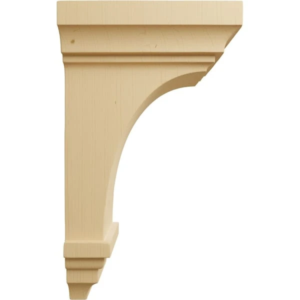 5"W X 5 3/4"D X 10"H Medium Jefferson Wood Corbel, Alder 5 5"W X 5 3/4"D X 10"H Medium Jefferson Wood Corbel, Alder - Image 3