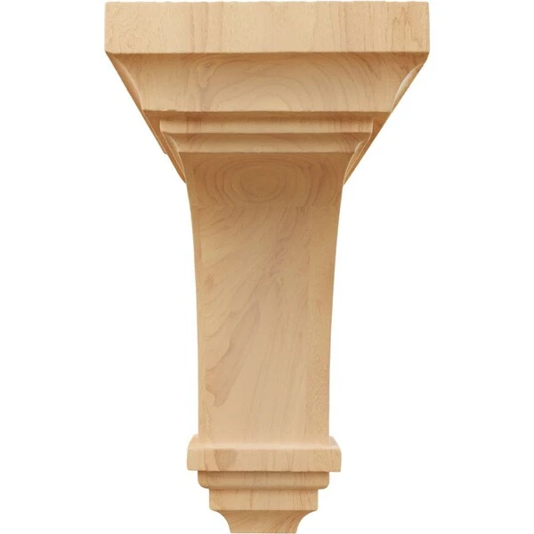 4"W X 4 3/4"D X 8"H Small Jefferson Wood Corbel, Red Oak 6 4"W X 4 3/4"D X 8"H Small Jefferson Wood Corbel, Red Oak - Image 4