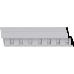 2 7/8"H X 2 5/8"P X 3 3/4"F X 94 1/2"L Dentil Crown Moulding