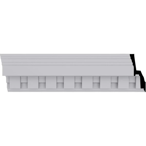 2 7/8"H X 2 5/8"P X 3 3/4"F X 94 1/2"L Dentil Crown Moulding 3 2 7/8"H X 2 5/8"P X 3 3/4"F X 94 1/2"L Dentil Crown Moulding