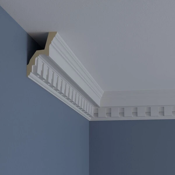 2 7/8"H X 2 5/8"P X 3 3/4"F X 94 1/2"L Dentil Crown Moulding 12 2 7/8"H X 2 5/8"P X 3 3/4"F X 94 1/2"L Dentil Crown Moulding - Image 10