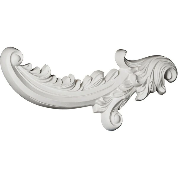 6 5/8"W X 16"H X 1 1/4"P Medway Scroll Onlay, Left 5 6 5/8"W X 16"H X 1 1/4"P Medway Scroll Onlay, Left - Image 3