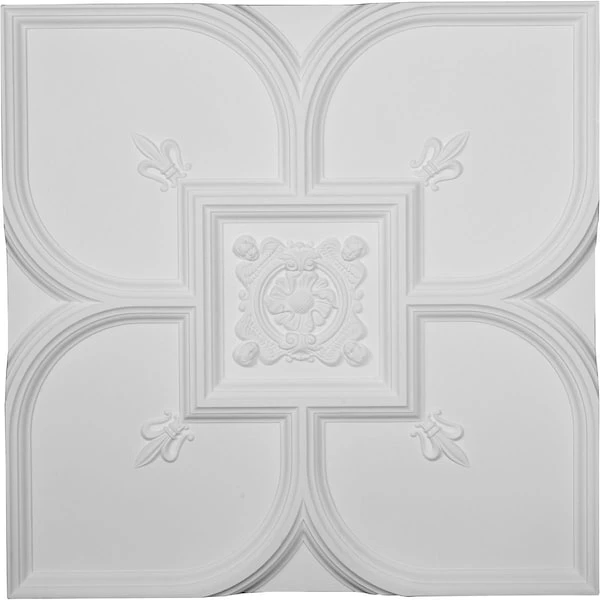 31 1/2"W X 31 1/2"H X 2 3/8"P Fleur-de-lis Ceiling Tile