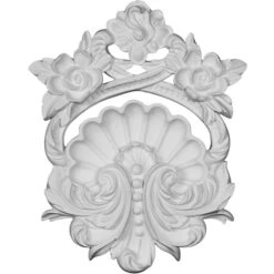 8"W X 9 7/8"H X 1 1/4"P Pesaro Shell Center Onlay