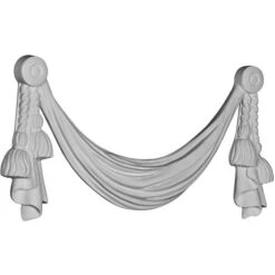 17 1/4"W X 6 1/4"H X 1 1/8"P Classic Tassel Swag Onlay -ZORO Materials Sale PCI20Enterprises20dba20Ekena20Millwork 669894xx01xx3873cb