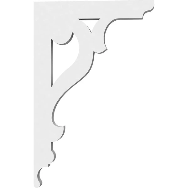 Brontes Architectural Grade PVC Bracket, 5/8"W X 4 1/2"D X 7"H 4 Brontes Architectural Grade PVC Bracket, 5/8"W X 4 1/2"D X 7"H - Image 2