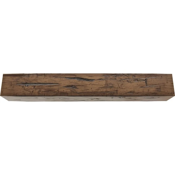 3-Sided (U-beam) Hand Hewn Endurathane Faux Wood Ceiling Beam, Premium Aged, 4"W X 6"H X 8'L 4 3-Sided (U-beam) Hand Hewn Endurathane Faux Wood Ceiling Beam, Premium Aged, 4"W X 6"H X 8'L - Image 2