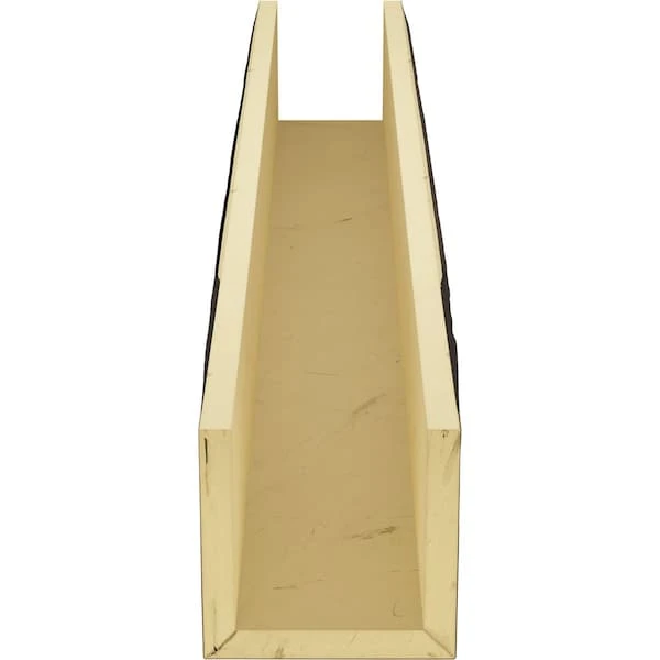 3-Sided (U-beam) Hand Hewn Endurathane Faux Wood Ceiling Beam, Premium Aged, 4"W X 6"H X 8'L 5 3-Sided (U-beam) Hand Hewn Endurathane Faux Wood Ceiling Beam, Premium Aged, 4"W X 6"H X 8'L - Image 3