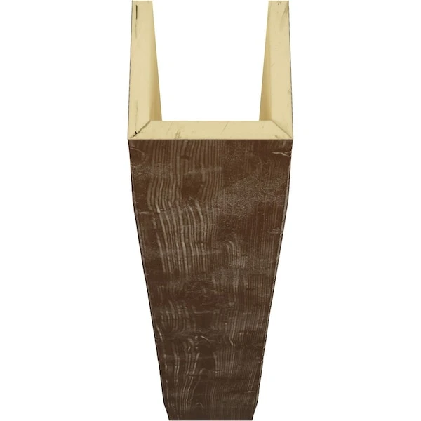 3-Sided (U-beam) Sandblasted Endurathane Faux Wood Ceiling Beam, Vintage Mahogany, 4"Wx12"H X14'L 9 3-Sided (U-beam) Sandblasted Endurathane Faux Wood Ceiling Beam, Vintage Mahogany, 4"Wx12"H X14'L - Image 7