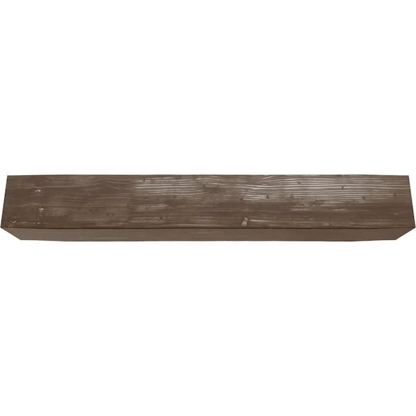 3-Sided (U-beam) Sandblasted Endurathane Faux Wood Ceiling Beam, Vintage Mahogany, 4"Wx12"H X14'L 5 3-Sided (U-beam) Sandblasted Endurathane Faux Wood Ceiling Beam, Vintage Mahogany, 4"Wx12"H X14'L - Image 3