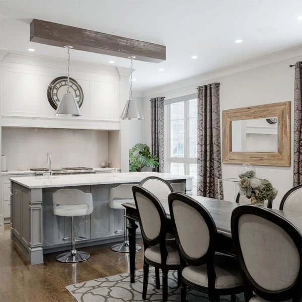 3-Sided (U-beam) Sandblasted Endurathane Faux Wood Ceiling Beam, Vintage Mahogany, 4"Wx12"H X14'L 11 3-Sided (U-beam) Sandblasted Endurathane Faux Wood Ceiling Beam, Vintage Mahogany, 4"Wx12"H X14'L - Image 9